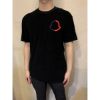 圖片 Moncler 胸口 大logo設計 新款 毛巾布 材質 黑白二色 短袖T恤上衣