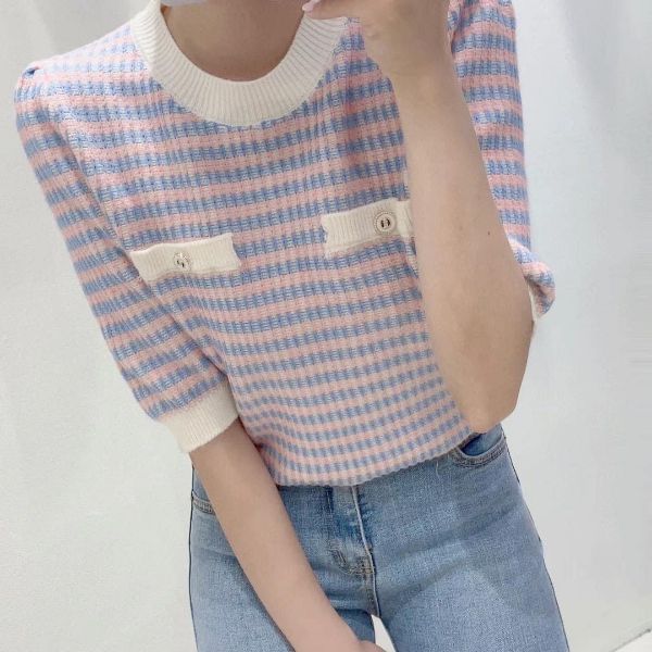 圖片 開春新品🌷2假口袋小香棉織上衣