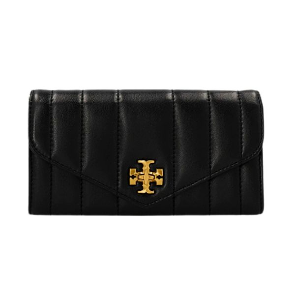 圖片 TORY BURCH KIRA 女款皮革信封錢包/長夾 黑色  84018 890