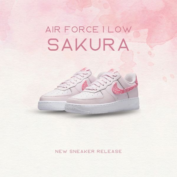 圖片 NICEDAY 現貨 Nice Air Force 1 Low Pink Pasisley 變形蟲 白粉 FD1448-664
