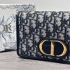 圖片 Dior 30 Montaigne 深藍老花二合一鍊包