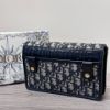 圖片 Dior 30 Montaigne 深藍老花二合一鍊包