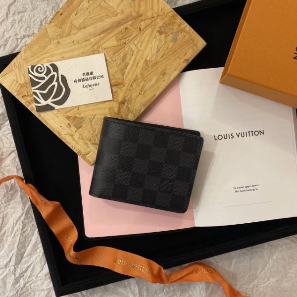 圖片 LOUIS VUITTON 棋盤格4卡男短夾