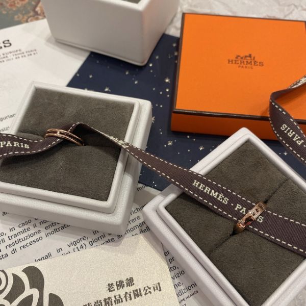圖片 Hermès Alliance 18K玫瑰金 Ariane婚戒