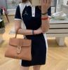 圖片 Delvaux Rodeo 粒紋小牛皮中款 Brillant MM包 焦糖色