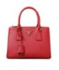 圖片 Prada 1BA863 倒三角標 Saffiano 小牛皮小款Galleria 殺手包 火紅色