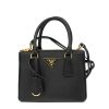 圖片 Prada 1BA906 Galleria Nano 小巧型 Saffiano 手提肩背包 黑色