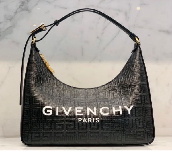 圖片 Givenchy Moon Cut Out 小號 4G 塗層帆布包 黑色