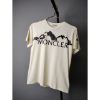 圖片 MONCLER 米色山脈棉質短T