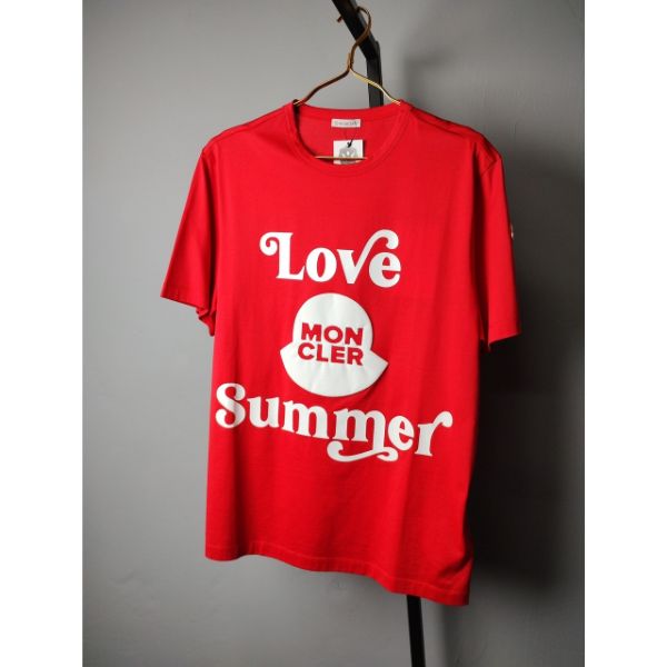 圖片 MONCLER LOVE SUMMER 紅底白LOGO短T