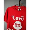 圖片 MONCLER LOVE SUMMER 紅底白LOGO短T