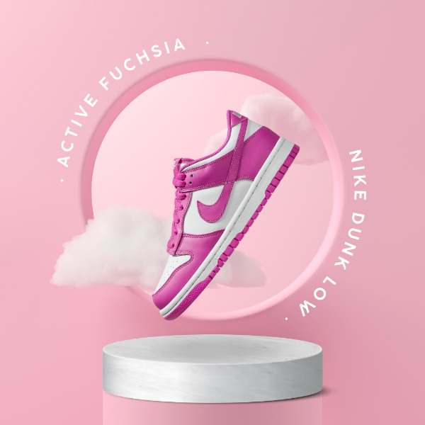 圖片 NICEDAY 代購 Nike Dunk Low Active Fuchsia 熊抱哥 女鞋 FJ0704-100