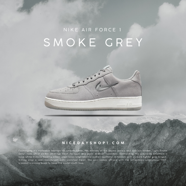 圖片 NICEDAY 現貨 Nike Air Force 1 麂皮 煙灰 DV0785-003