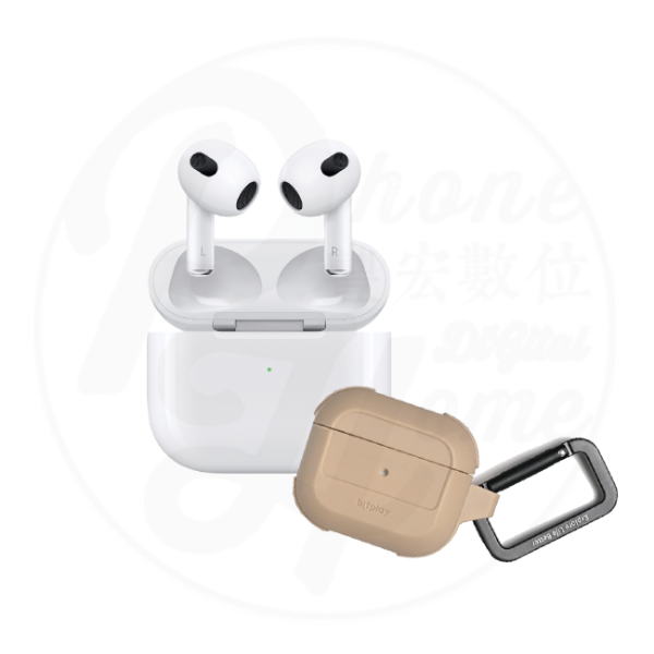 圖片 AirPods 3 無線充電版+耳機保護殼(顏色隨機)