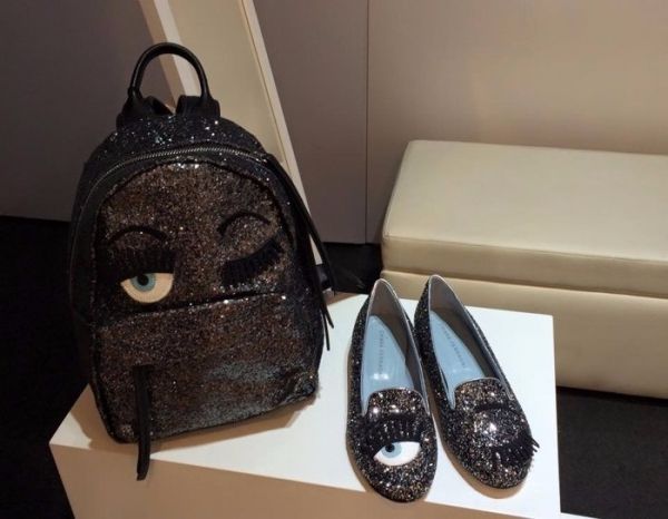 圖片 Chiara Ferragni CF812 鉛筆灰眨眼低跟樂福鞋 IT 35/38