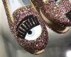 圖片 Chiara Ferragni CF810 五彩金色滾邊眨眼低跟樂福鞋 35/37/38