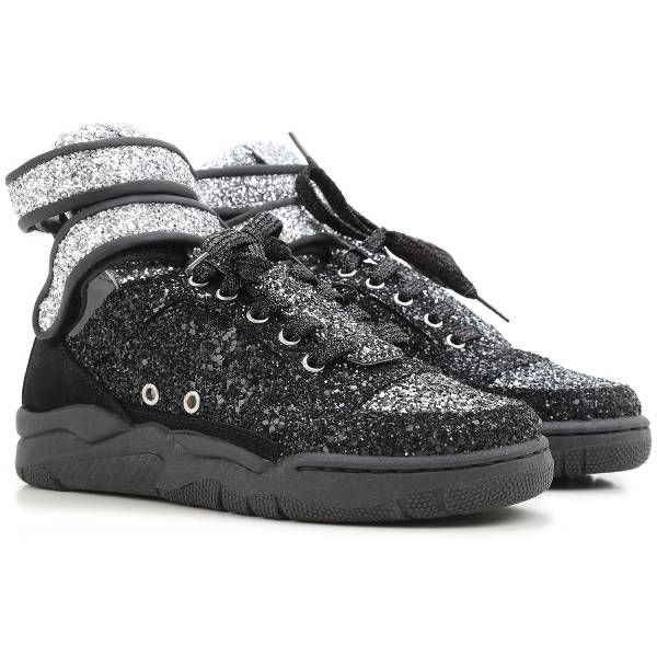 圖片 Chiara Ferragni CF641 銀色綁帶厚底休閒球鞋 EU36/37/38/39