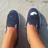 圖片 Chiara Ferragni CF652 藍色眨眼厚底樂福球鞋 EU 36