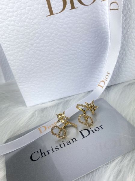 圖片 DIOR 鑲鑽CD星星 耳環