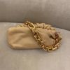 圖片 Bottega Veneta 620230 BV Chain Pouch 玫瑰金鍊雲朵包 杏桃色