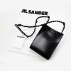 圖片 Jil Sander 小款 Tangle 編織肩帶單肩包 黑色