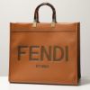 圖片 Fendi 8BH372 大款 Sunshine Shopper 小牛皮購物包 棕色﻿
