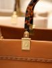 圖片 Fendi 8BH372 大款 Sunshine Shopper 小牛皮購物包 棕色﻿