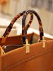 圖片 Fendi 8BH372 大款 Sunshine Shopper 小牛皮購物包 棕色﻿
