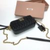 圖片 Miu Miu 5BP045 Matelasse 納帕軟皮雙層迷你相機包 黑色