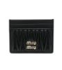 圖片 Miu Miu 5MC076 Matelasse 納帕軟羊皮卡片套 黑色