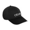 圖片 CELINE 刺繡LOGO 棉質棒球帽 L號黑色  2AUA1242N.38NO