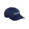 圖片 CELINE 刺繡LOGO 棉質棒球帽 L號深藍色   2AUA1969P.07MJ