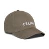圖片 CELINE 刺繡LOGO 棉質棒球帽 軍綠色  2AUA1969P.02MK