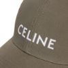 圖片 CELINE 刺繡LOGO 棉質棒球帽 軍綠色  2AUA1969P.02MK