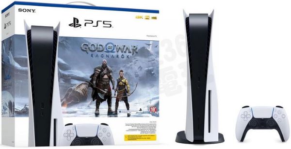 圖片 SONY PS5 主機 CFI-1218A 825G 825GB 白色 光碟機版 光碟版 戰神5 同捆主機 公司貨 台中