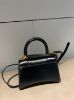 圖片 Balenciaga 592833 Hourglass XS Box小牛皮沙漏包 黑色