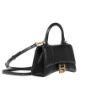 圖片 Balenciaga 592833 Hourglass XS Box小牛皮沙漏包 黑色