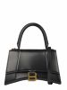 圖片 Balenciaga 593546 小款 Hourglass S 小牛皮沙漏包 金釦/黑色