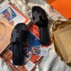 圖片 Hermès Oran牛仔系列 經典H LOGO平底涼鞋/拖鞋