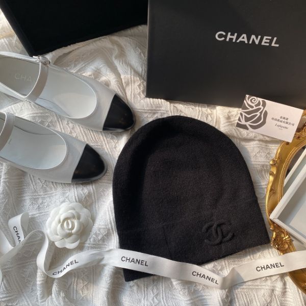 圖片 CHANEL 23C 質感系黑色冷帽