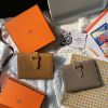 圖片 Hermès Bearn 芝麻色金釦中夾