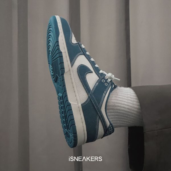 圖片 iSNEAKERS｜Νike Dunk Low "Sashiko" 丹寧藍 湖水藍 白藍 刺子繡 DV0834-101
