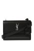 圖片 Saint Laurent 聖羅蘭 YSL 中款 Sunset 粒面小牛皮日落包 黑色