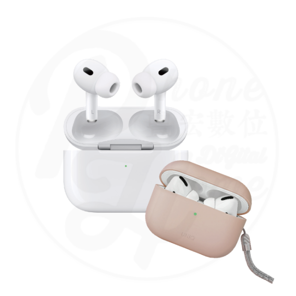 圖片 AirPods Pro 2+UNIQ耳機保護殼(隨機顏色)