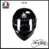 圖片 AGV K3-SV 素色 BLACK 亮黑 全罩 安全帽 入門 K3 SV 內墨片 除霧片