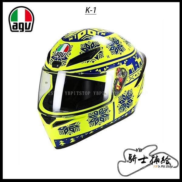 圖片 AGV K-1 Winter test 2015 雪花 全罩 安全帽 入門 亞洲版 K1 義大利