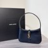 圖片 Saint Laurent LE 5 À 7 金扣黑色皮革Mini Hobo