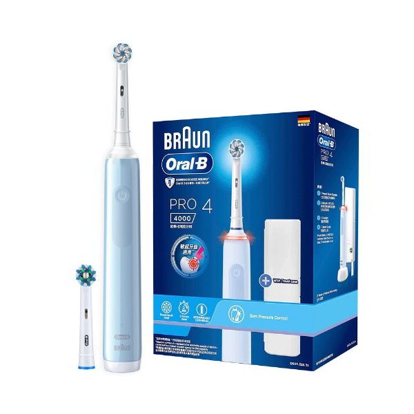 圖片 德國百靈 Oral-B 3D電動牙刷PRO4-貝加爾湖藍〈有點厲害-零卡分期〉Z-152-OB0104006A