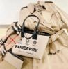 圖片 2023新季品❥Burberry London 格紋 雙面 TOTE托特包 小款