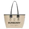 圖片 2023新季品❥Burberry London 格紋 雙面 TOTE托特包 小款